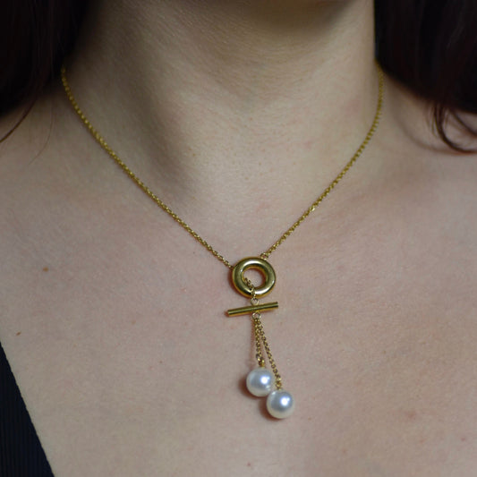 Perlas Gemelas Necklace