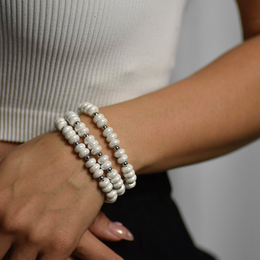 Cuentas perladas bracelets